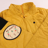 We Soirt  Back Zip Front Zip Bomber Jacket Small (missing sizing label) Yellow