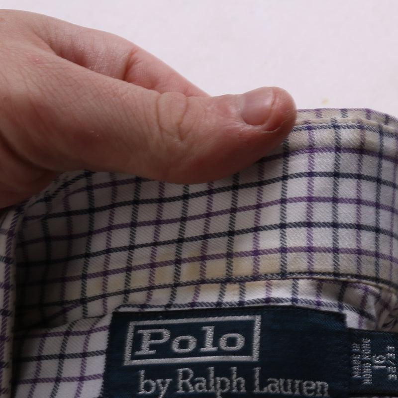 Polo Ralph Lauren  Collared Long Sleeve Button Up Shirt Large Purple