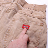 Dickies  Cargo Carpenter Workwear Trousers / Pants 34 Beige Cream