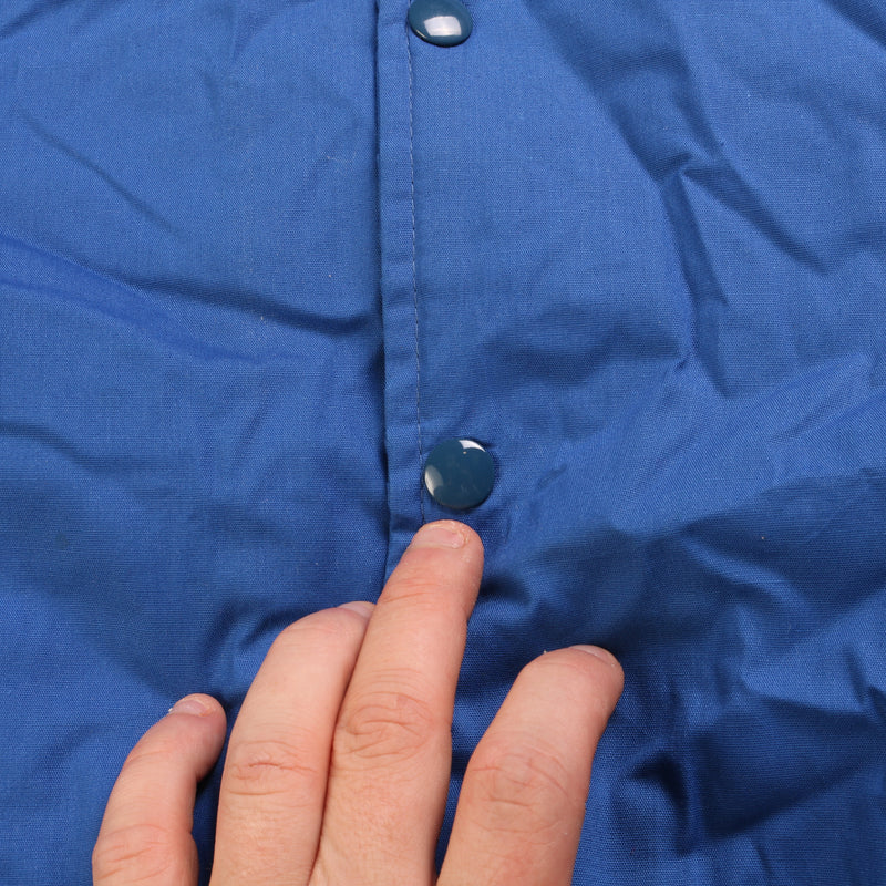 Nwnesis  Button Up Bomber Jacket Medium Blue