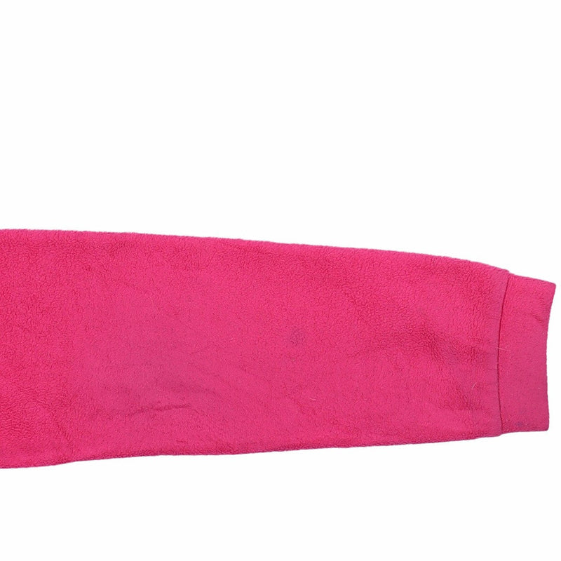 Columbia 90's Spellout Zip Up Fleece Large Pink