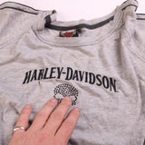 Harley Davidson Motorcycle Tee T Shirt Women's Large Grey