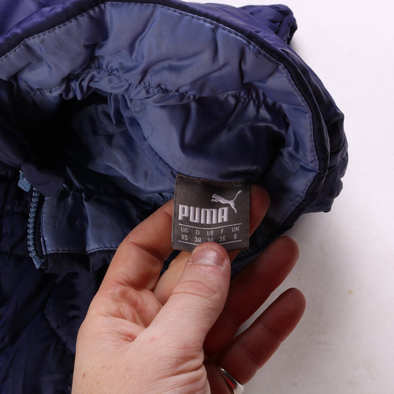 Puma Full Zip Up Puffer Jacket Women's X-Small Purple