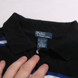 Polo Ralph Lauren  Striped Short Sleeve Button Up Polo Shirt XLarge Black