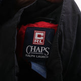 Chaps Ralph Lauren  Heavyweight Full Zip Up Windbreaker Jacket Small Navy Blue