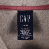 Gap 90's Spellout Logo Fleece Pullover Hoodie XSmall Grey