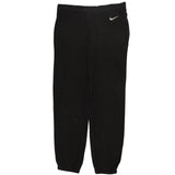Nike 90's Elasticated Waistband Drawstrings Swoosh Track Pant Joggers / Sweatpants 32 Black