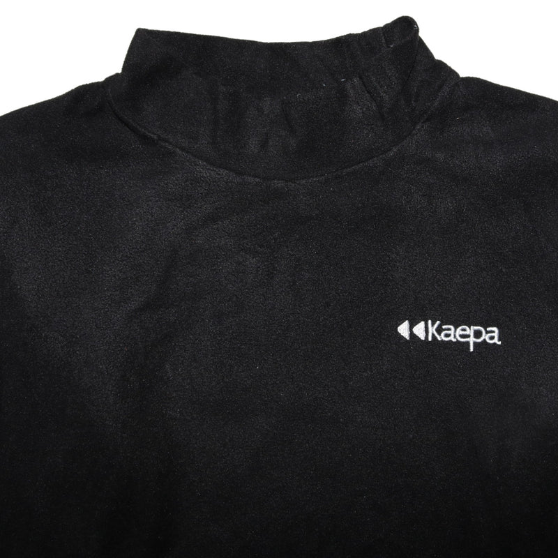 Kaepa 90's Turtle Neck Fleece Jumper / Sweater XSmall (missing sizing label) Black
