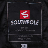 South Pole 90's Lightweight Full Zip Up Bomber Jacket XXXLarge (3XL) Black