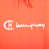 Orange Champion Champing Print Hoodie - Xlarge