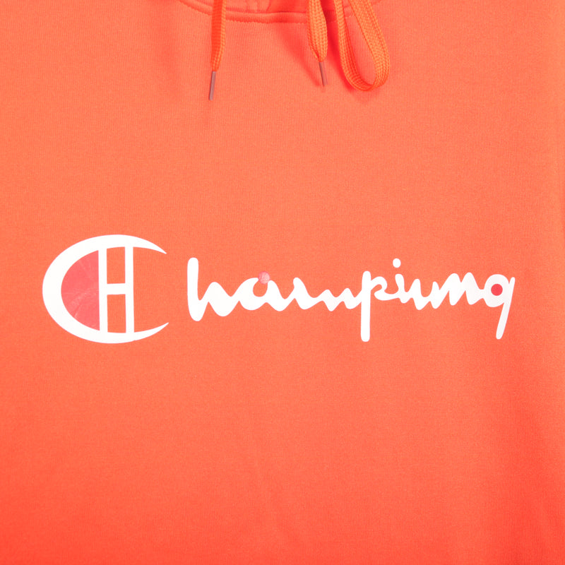 Orange Champion Champing Print Hoodie - Xlarge