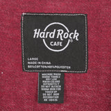 Burgundy Hard Rock Cafe Crewneck Sweatshirt - Large