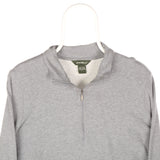 Eddie Bauer - Grey Sweatshirt Quarter Zip - Large