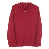 Eddie Bauer - Red Quarter Zip Sweatshirt - XLarge