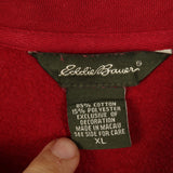 Eddie Bauer - Red Quarter Zip Sweatshirt - XLarge