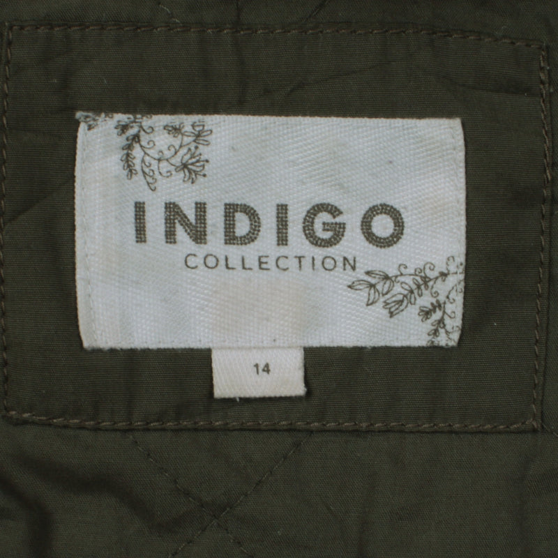 Indigo 90's Hooded Button Up Parka Large (missing sizing label) Khaki Green
