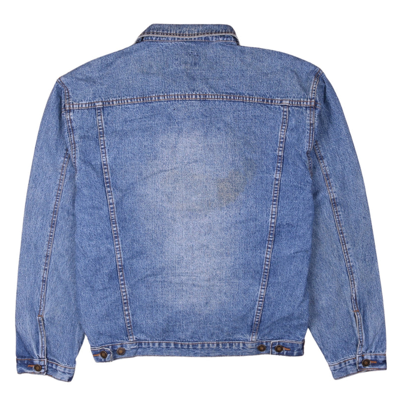 Freef All 90's Button Up Denim Jacket Medium Blue