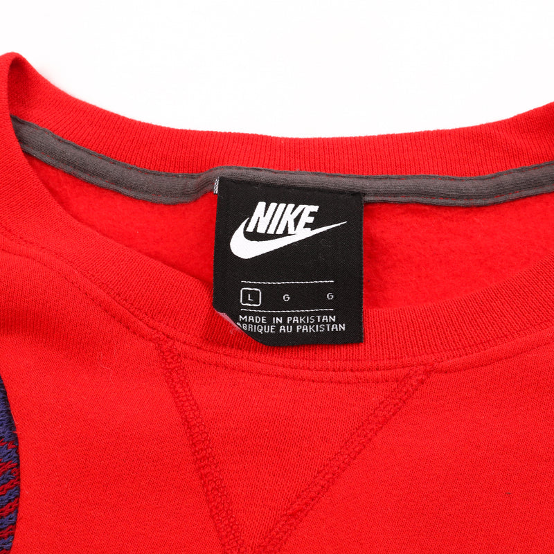 REWORK Nike X Coogi 90's Crewneck Swoosh Single Stitch Sweatshirt Men's Medium Red