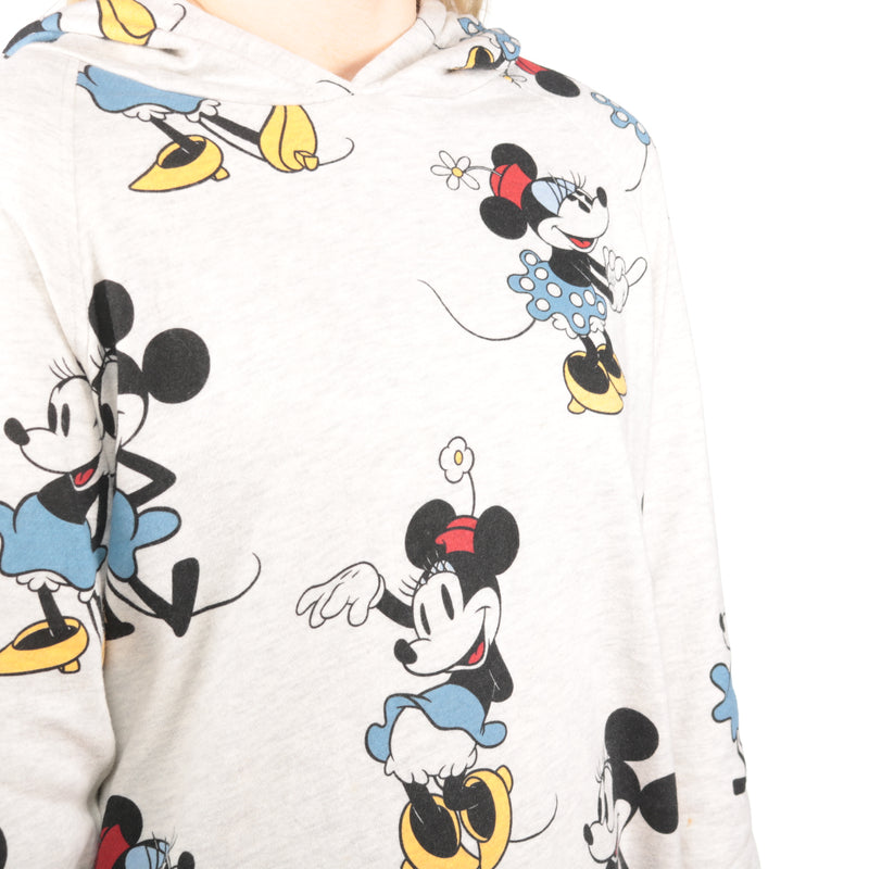 Disney - Grey Printed Mickey Hoodie - Large