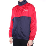Outer Banks - Red and Blue Windbreaker with Hood - Large