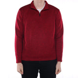 Wrangler - Red Quarter Zip Sweatshirt - Large