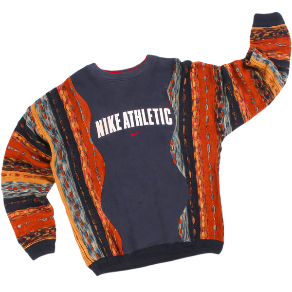 REWORK Nike X Coogi 90's Crewneck Nike Athletic Swoosh Sweatshirt Xlarge Navy