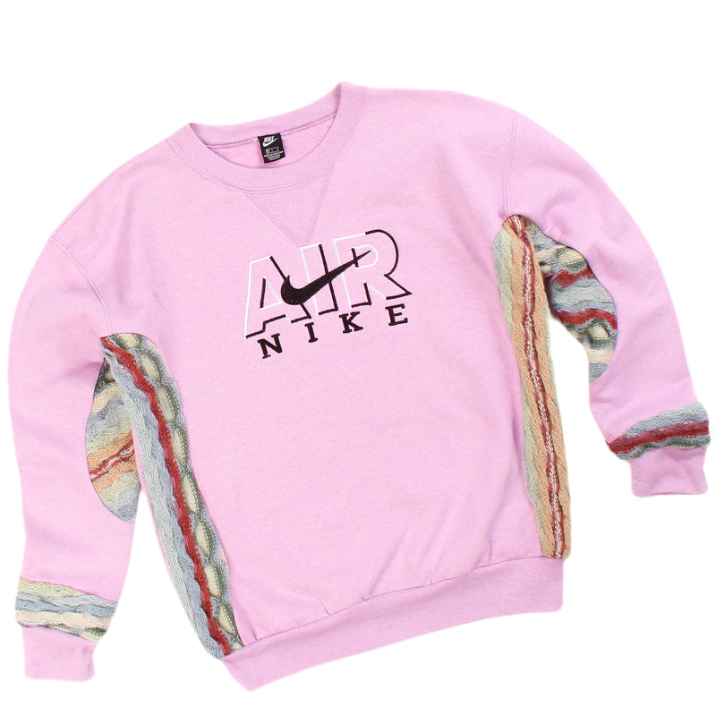 REWORK Nike X Coogi 90's Crewneck Spellout Sweatshirt Women's Small Pink