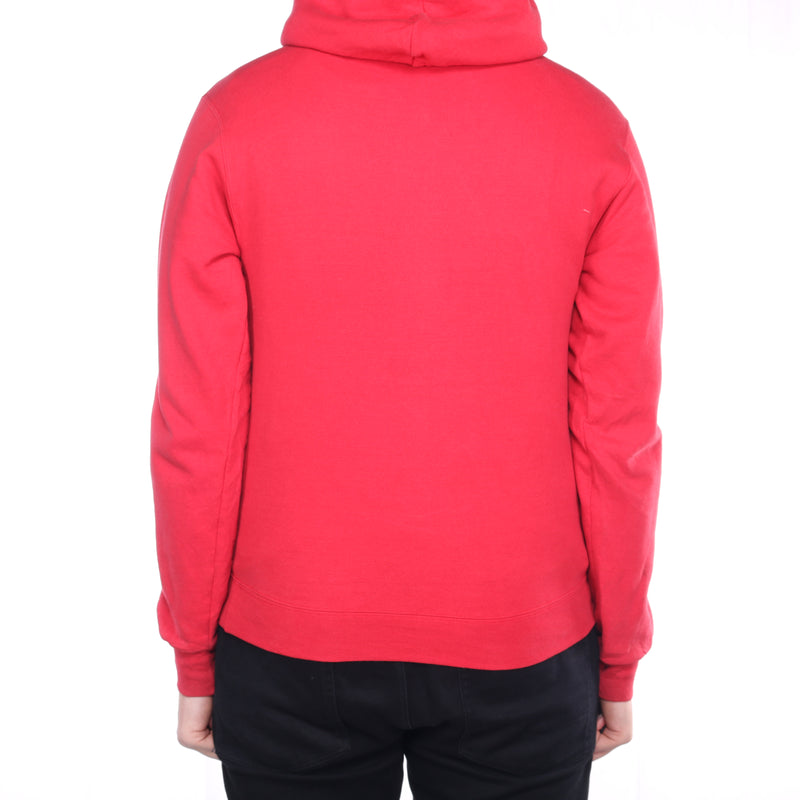 Champion - Red College Print Hoodie - Small