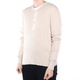 Ralph Lauren - Cream Button Up Quarter Sweatshirt - XXLarge