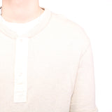 Ralph Lauren - Cream Button Up Quarter Sweatshirt - XXLarge