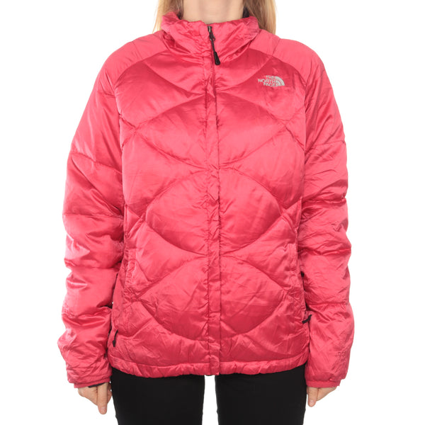 Pink The North Face 550 Puffer Jacket - Large