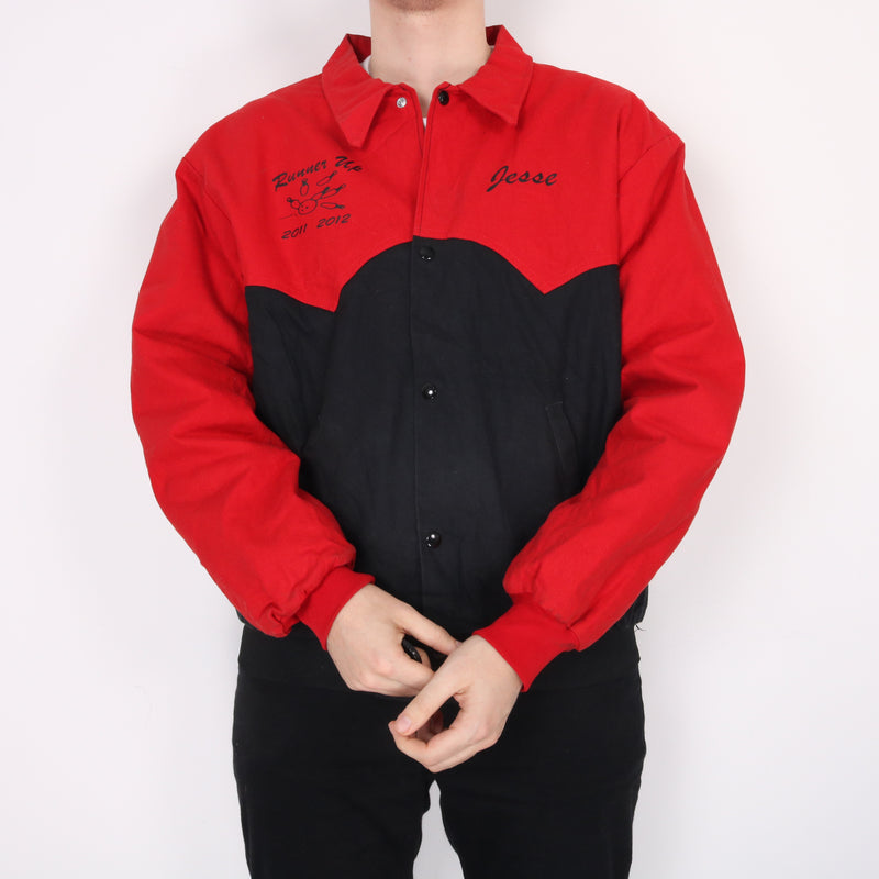 Red Vintage Bowling Jacket - XLarge