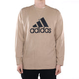 Adidas - Tan Printed Crewneck Sweatshirt - Large