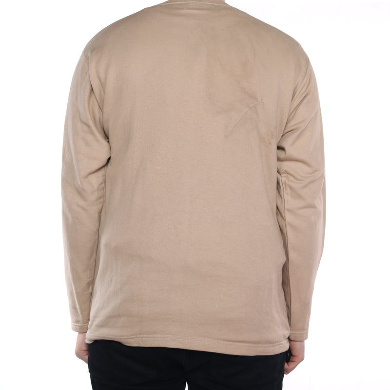 Adidas - Tan Printed Crewneck Sweatshirt - Large