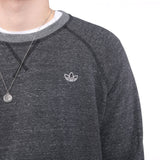 Adidas - Grey Embroidered Crewneck Sweatshirt - XLarge