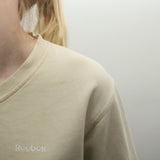 Reebok- Beige VNeck Sweatshirt - Medium