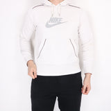 Nike - White Spellout Hoodie - Small