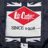 Lee Cooper 90's Ribbed Neck Full zip up Bomber Jacket Large Navy Blue