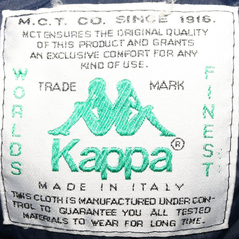 Kappa 90's Full Zip Up Heavyweight Puffer Jacket XLarge (missing sizing label) Black