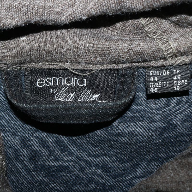 Esmara 90's Hooded Button Up Denim Jacket Medium (missing sizing label) Black