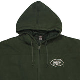 NFL 90's Heavy Weight NY Jets Full Zip Up Hoodie XXXXLarge (4XL) Green