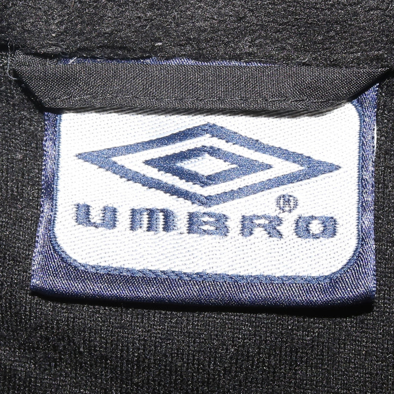 Umbro 90's Quater Zip Fleece Jumper Large Black