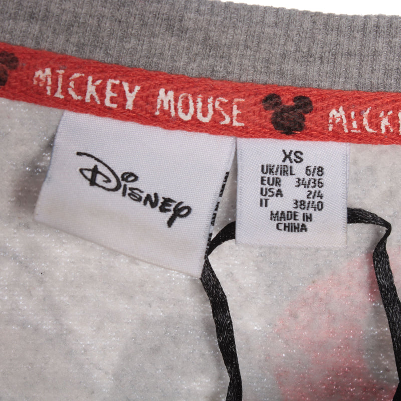 Grey Disney Mickey Crewneck Sweatshirt - XSmall