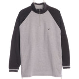 Grey Nautica Quarter Zip Sweatshirt - Large