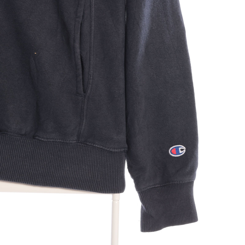 Black Champion Quarter Zip Sweatshirt - Small