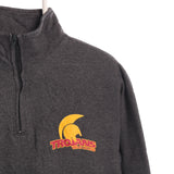 Grey Champion Quarter Zip Sweatshirt - Small