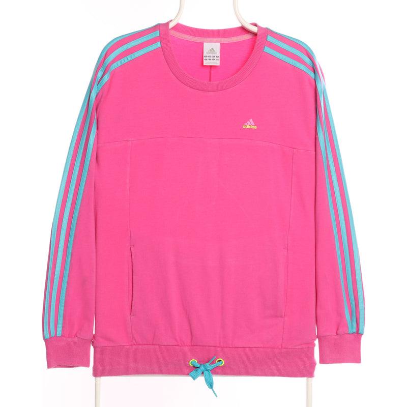Adidas - Pink and Blue Sweatshirt - Small