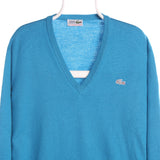 Lacoste 90's Vest Knitted Pullover Jumper Large Blue