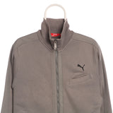 Puma 90's Zip Up Cotton Sweatshirt Small Grey