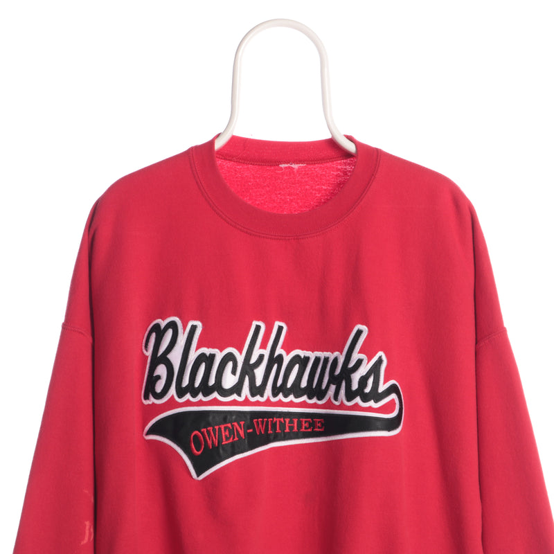 Unbranded 90's College Sweatshirt XLarge Red